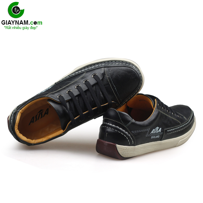Giày da nam màu đen xuất khẩu Anh quốc;Asisa BD181D3